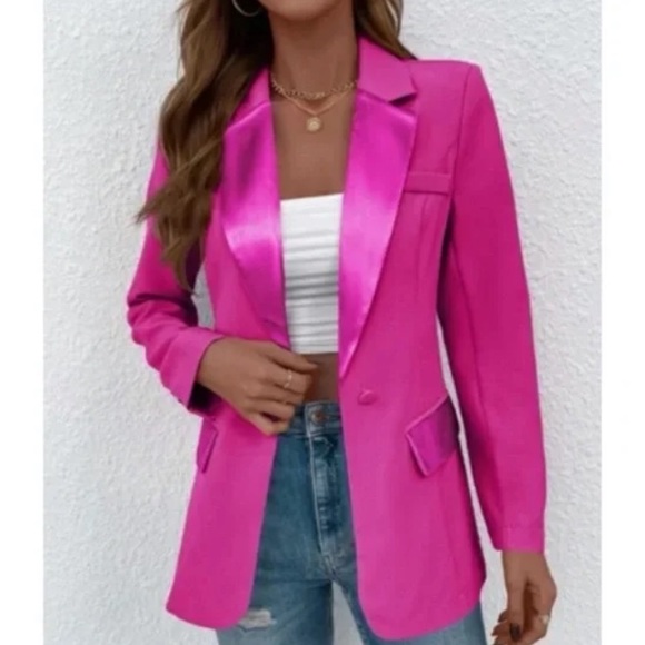 Classic Button Work Jacket Coat Blazer - Picture 4 of 15